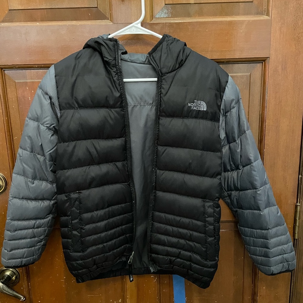 Boys Reversible North Face Puffer Coat